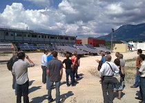 Les profresseurs et l&#39;inspecteur académique des Lycées Techniques de Rhône-Alpes visitent les installation de l&#39;INES (Institue National des Energies Solaires)