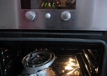 Allé hop au four! Thermostat 125°C.