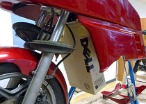 Essai en position verticale.